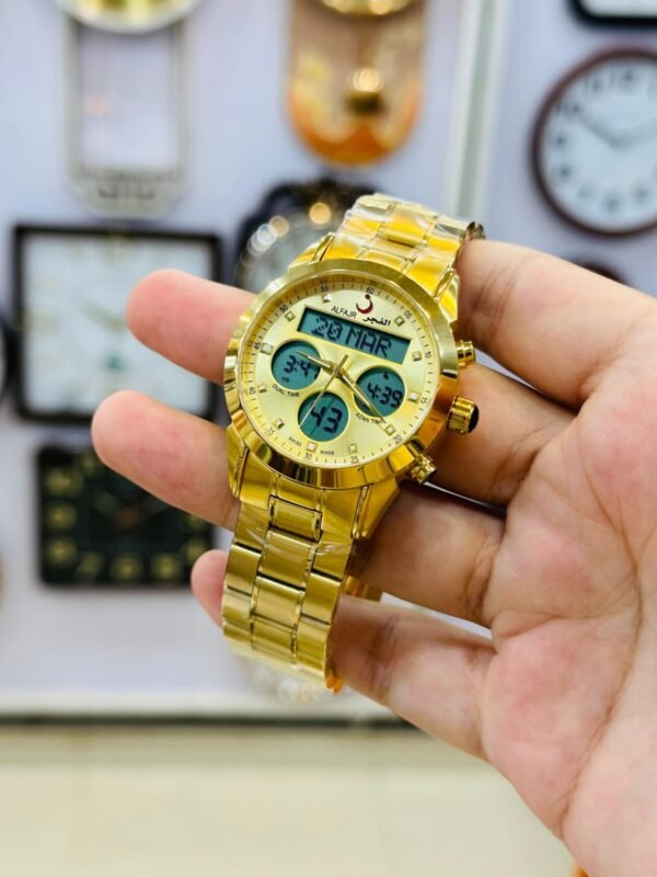 Al Fajar watch Golden colour